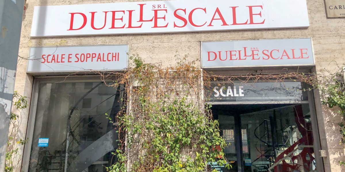 Duelle scale showroom Milano